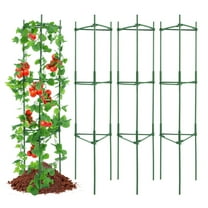 VEVOR 4 packs Tomato Cages for Garden, 63 inch Tomato Trellis Plant Stakes Support, Stackable Tall Plant Support Cage, for Raised Garden Bed, Vegetables Flowers and Climbing Plants
