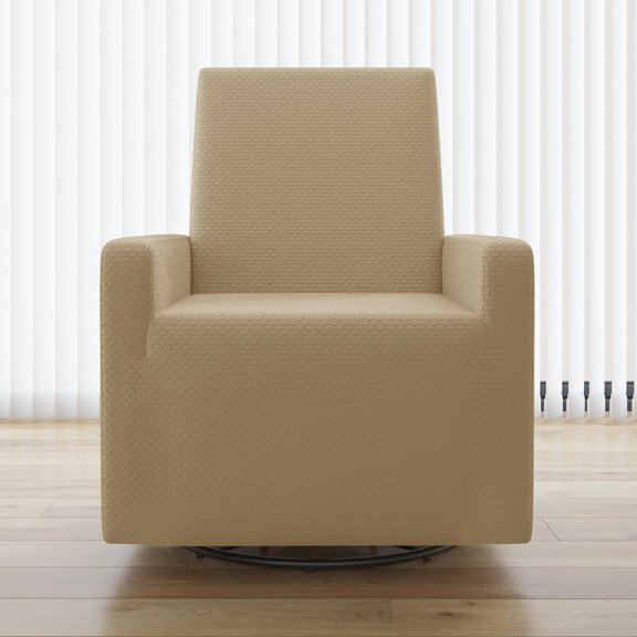No. 918 Bellamy Modern Honeycomb Stretch Fit Elastic Recliner Cover, Taupe