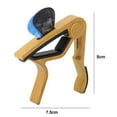 thumbnail image 6 of NIBOLOG Guitar Capo High Strength One-Handed Operation Easy to Use Acoustic Guitar String Steel Ukulele Capo Guitar Picks, 6 of 8