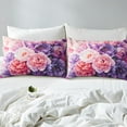 thumbnail image 4 of Erosebridal Romantic Flower Sheet Set Full, Floral Print Bedding Sets Full Size, Spring Floral Decor 4pcs, 4 of 7