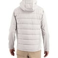 thumbnail image 2 of Men's Cutter & Buck Gray NC State Wolfpack Evoke Hybrid Eco Softshell Recycled Full Zip Hooded Jacket, 2 of 2