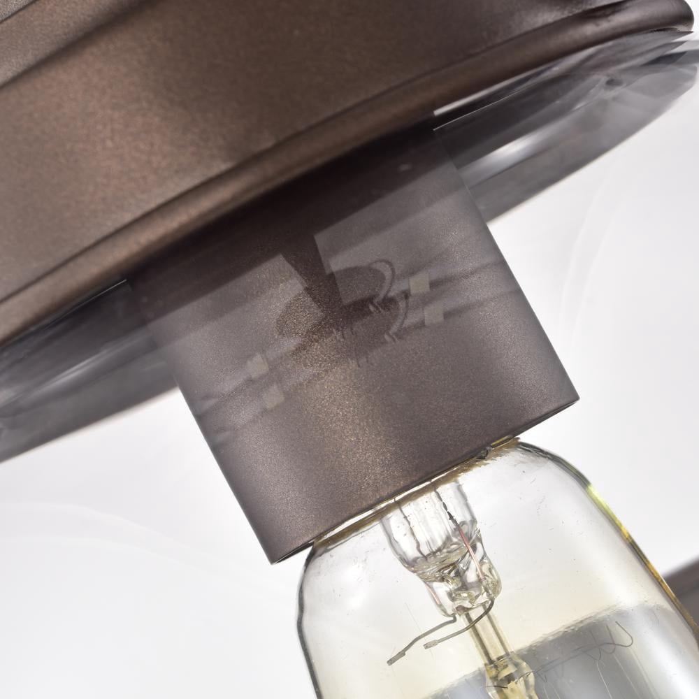 CHLOE Roan 1 Light Oil Rubbed Bronze Mini Pendant Ceiling Fixture 9" Wide
