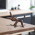 thumbnail image 2 of Estatuilla de Animal de burro, estatua de burro, escultura decorativa Vintage de hierro fundido, adorno de escritorio para chimenea, regalo para el, 2 of 9
