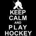 thumbnail image 3 of CafePress - Keep Calm And Play Hockey Men's Dark Pajamas - Men's Dark Loose Fit Cotton Pajama Set, 3 of 7