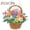 STYLE 1, variant on FYJUCPA Flower Diamond Art Hanging Kit Double SidedSpecial Shaped Rhinestone DIY Acrylic 5D Diamond Art Painting Window Pendants Home Garden Wall Hanging Kits Hanging Ornament