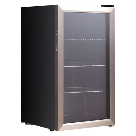120 Can Beverage Refrigerator Drink Cooler Mini Fridge Glass Door