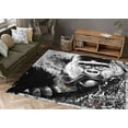 thumbnail image 3 of Step Rugs, Gorilla Smoking Rug, Bathroom Rugs, Animal Rug, Accent Rugs, Gorilla Rug, Monkey Rug, Pattern Rug, Modern Rug, Corridor Rugs, 2.6'x4' - 80x120 cm, 3 of 8