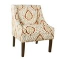 thumbnail image 3 of HomePop Modern Swoop Accent Armchair, 3 of 11