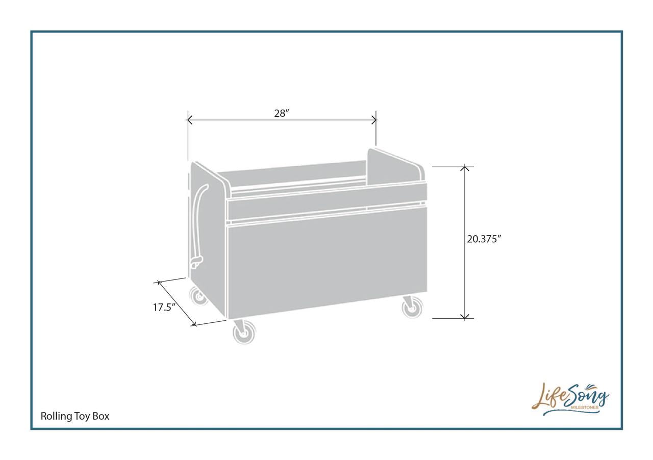 LifeSong Milestones Rolling Toy Storage Box Organizer Grandma