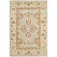 thumbnail image 5 of SAFAVIEH Antiquity Lorraine Floral Bordered Wool Area Rug, Grey Blue/Beige, 5' x 8', 5 of 11
