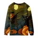 thumbnail image 5 of Hombres Casual Moda Cuello Redondo Sudadera Halloween 3D Print Pullover Manga Larga Tops Pompotops oipoqjl39312, 5 of 7