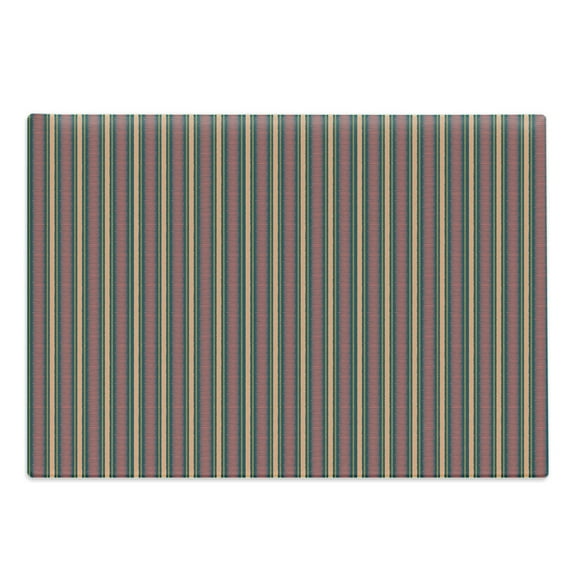 Geometric Cutting Board, Prehistoric Brush Stroke Effect Dots and Stripes Print with Pastel Colors, Decorative Tempered Glass Cutting and Serving Board, Large Size, Multicolor, by Ambesonne