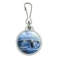 thumbnail image 1 of Whale Tail Ocean Jacket Handbag Purse Luggage Backpack Zipper Pull Charm, 1 of 5