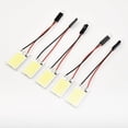 thumbnail image 2 of 5pcs White 18LED COB Panels for T10 Festoon Car Interior Dome Light, 2 of 7
