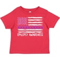 thumbnail image 3 of Inktastic Epilepsy Awareness Purple Ribbons and Flag Boys or Girls Toddler T-Shirt, 3 of 5