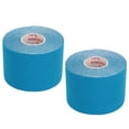 thumbnail image 1 of 2 uds cinta de kinesiología atlética 5cm de ancho 5m de largo pegatina protectora muscular para Fitness bádminton azul cielo, 1 of 12