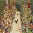 thumbnail image 2 of Art.com Garden Path with Chickens, 1916, Burned at Schloss Immendorf in 1945 Stretched Canvas Print Wall Art by Gustav Klimt, 24" x 24", 2 of 4