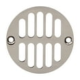 thumbnail image 6 of Westbrass Round Brass Shower Strainer Drain Cover with Crown Ring, Polished Nickel, 6 of 6