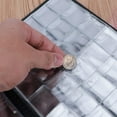 thumbnail image 4 of Celectigo Coin Collection Book — Leather Coin Storage Album with 480 Pockets for 30mm Coins For Collectibles, Medals, Badges, 4 of 10