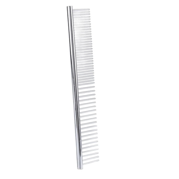 BOKYAN Premium Metal Pet Comb – Rounded‑End Knot Remover for Cats & Dogs, Lightweight & Travel‑Ready Grooming Tool