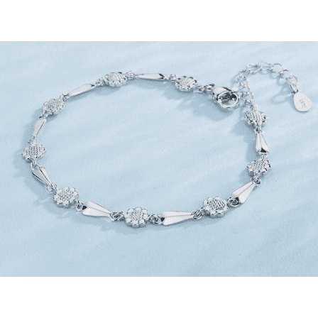 Fashion Women’s 925 Sterling Silver Sunflower Bracelet – Elegant Wrist Chain Jewelry Gift