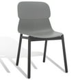 thumbnail image 6 of SAFAVIEH Couture Abbie Classic PP Solid Dining Side Chair, Grey/Black (Set of 2), 6 of 14