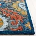 thumbnail image 3 of SAFAVIEH Blossom Auran Floral Area Rug, Charcoal/Orange, 8' x 10', 3 of 7