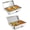 2x1/2 food pan, variant on Triple 3QT Electric Food Warmer Set, Stainless Steel Buffet Warmers with Digital Temp Display for Parties and Catering