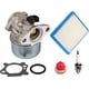 thumbnail image 1 of Carburetor kit with primer bulb and air filter Compatible with Briggs & Stratton 4 to 7 HP engines 498170,497314, 1 of 4