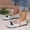 White A, variant on Women's Polka Dot Ballet Flats Trendy Color Block Round Toe Soft Sole Round Toe Slip-On Shoes Spring Summer Flats Wine 9
