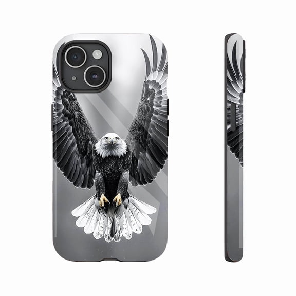 Eagle iPhone Case for Patriotic Americans Independence Day Themed Protective Case Compatible with iPhone 11/12/13/14/15/16 (Pro Max/Plus)