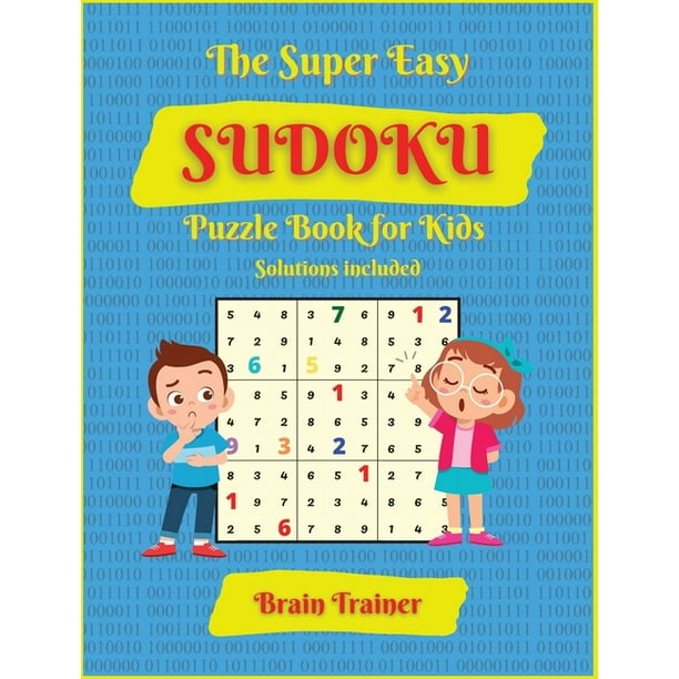 the super easy sudoku puzzle book for kids large print all easy sudoku puzzle books for kids ages 6 8 8 12 brain trainer by yoshi sakamoto edition 2 hardcover walmart com