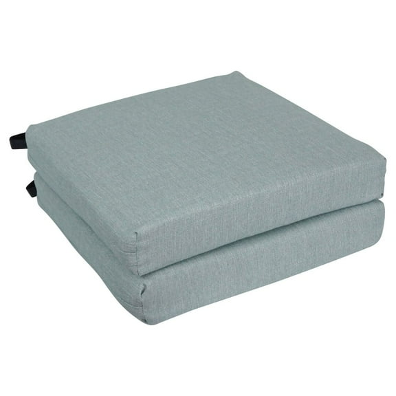 Blazing Needles 20-inch by 19-inch Premium Olefin Outdoor Chair Cushions (Set of 2)