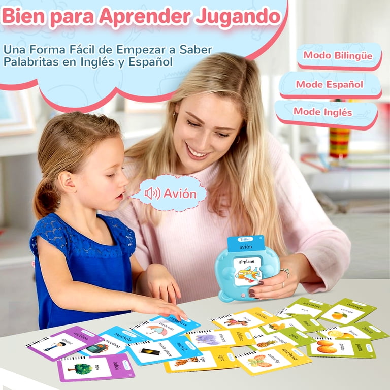 KG&C Bilingual Talking Flash Cards for Toddlers 112 Cards 224