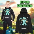 thumbnail image 2 of Conjunto de Buzo y Joggers para Niños Minecraft Negro Azul 11-12 Años, 2 of 5