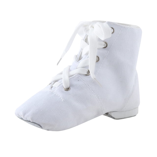 MIASHUI Chaussures pour Enfants Chaussures de Danse Chaussures de Danse Chaudes Ballet Performance Chaussures d'Intérieur Yoga Danse, Blanc, 16-16.5 Ans