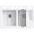 thumbnail image 3 of kohler k-8679-5ua3-96 riverby under-mount double-equal kitchen sink, 3 of 5