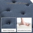 thumbnail image 5 of Modern Flip Top Storge Ottoman Bench Upholstered for Entryway Livingroom Bedroom, Navy, 5 of 11