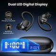 thumbnail image 3 of ETEPEHI Wireless Earbuds: 48H Play Back Sport Bluetooth Headphones with LED Display Over-Ear Buds with Earhooks Built-in Mic Headset for Workout Sport, Black, 3 of 7