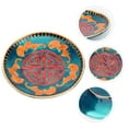 thumbnail image 3 of 1pc Bowl Mat Alloy Cup Placemat Enamel Style Coasters Delicate Tableware, 3 of 8