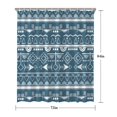 thumbnail image 5 of Blue Geometric Triangle Arrow Pattern Shower Curtain 72"x84" ,Bathroom Decorative Shower Curtains Set with 12 Hooks,Modern Waterproof Washable Shower Curtain, 5 of 6