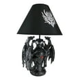 thumbnail image 6 of Ebros Gothic Climbing Dual Dragon Desktop Table Lamp Statue Decor & Shade 19"H, 6 of 9