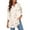 Beige, variant on 3/4 Sleeve Womens Tops Dressy Casual Blouses V Neck Work Shirts Trendy Tops