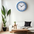 thumbnail image 3 of Unique Bargains Silent Non Ticking Battery Operated Modern Wall Clocks Blue, 3 of 6