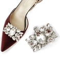 thumbnail image 1 of Sandalias removibles, tacones altos, accesorios, zapatos de aleación con diamantes de imitación, hebilla de zapato con flores, accesorios superiores, decoraciones versátiles para los dedos del pie, 1 of 5