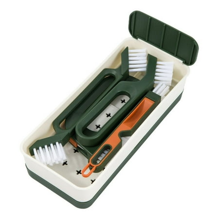 

Household Professional Multifunction Bathroom Cleaning Brush Crevice Brush Window Groove Cleaning Ground seam brush GREEN