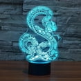 thumbnail image 3 of YSITIAN 3D Snake Night Light Illusion Lamp 7 Colors Change LED Touch Switch USB Power Kids Toys Decor Decorations Table Lamp Children Christmas Valentines Bir YT05-107, 3 of 8