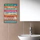 thumbnail image 5 of Letrero de hojalata con reglas para bañeras de hidromasaje, letrero de hierro vintage para relajarse y bañarse, letreros de hojalata divertidos para baño, arte de pared con temática de bañera, placa, 5 of 7