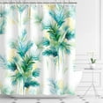 thumbnail image 3 of Leaf Shower Curtain, Plant Shower Curtain, Botanical Shower Curtain, Watercolor Nature Eucalyptus Shower Curtain, Green Leaves Shower Curtains for Bathroom, 72"x72" Inch, 3 of 6