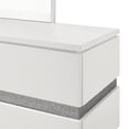 thumbnail image 6 of New Classic Furniture Paradox Solid Wood 6-Drawers Dresser with Mirror in White, 6 of 7